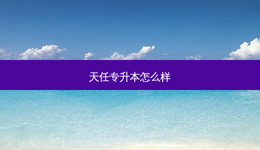 天任专升本怎么样-第1张图片-天智网 天任专升本怎么样-第1张图片-天智网