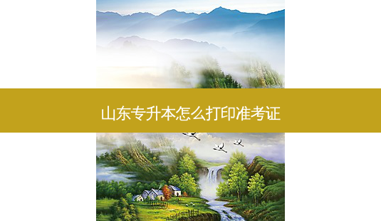 山东专升本怎么打印准考证-第1张图片-天智网 山东专升本怎么打印准考证-第1张图片-天智网