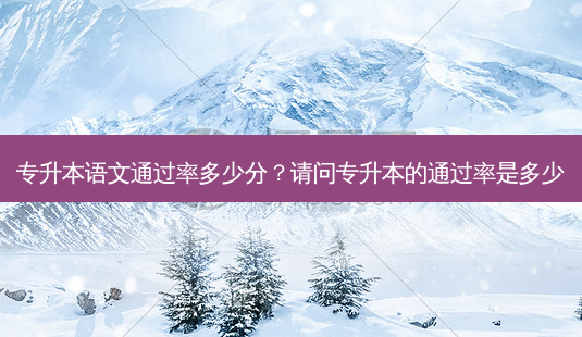 专升本语文通过率多少分?请问专升本的通过率是多少-第1张图片-天智网 专升本语文通过率多少分?请问专升本的通过率是多少-第1张图片-天智网