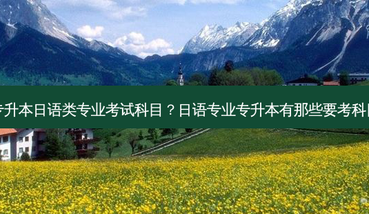 专升本日语类专业考试科目?日语专业专升本有那些要考科目-第1张图片-天智网 专升本日语类专业考试科目?日语专业专升本有那些要考科目-第1张图片-天智网