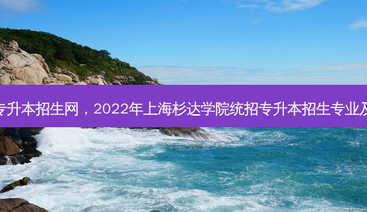 杉达学院专升本招生网,2022年上海杉达学院统招专升本招生专业及招生计划-第1张图片-天智网 杉达学院专升本招生网,2022年上海杉达学院统招专升本招生专业及招生计划-第1张图片-天智网