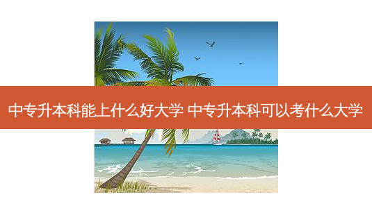 中专升本科能上什么好大学 中专升本科可以考什么大学-第1张图片-天智网 中专升本科能上什么好大学 中专升本科可以考什么大学-第1张图片-天智网