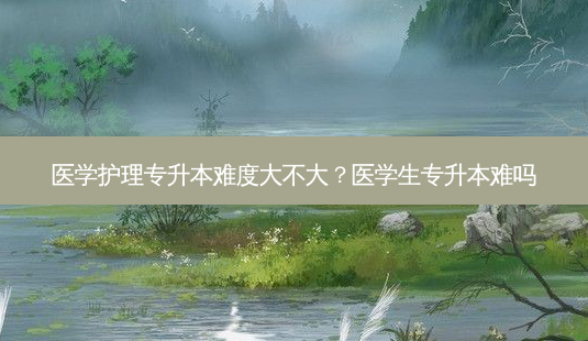 医学护理专升本难度大不大?医学生专升本难吗-第1张图片-天智网 医学护理专升本难度大不大?医学生专升本难吗-第1张图片-天智网
