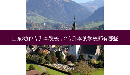 山东3加2专升本院校，2专升本的学校都有哪些-第1张图片-汇成专升本网