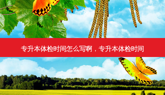 专升本体检时间怎么写啊,专升本体检时间-第1张图片-天智网 专升本体检时间怎么写啊,专升本体检时间-第1张图片-天智网