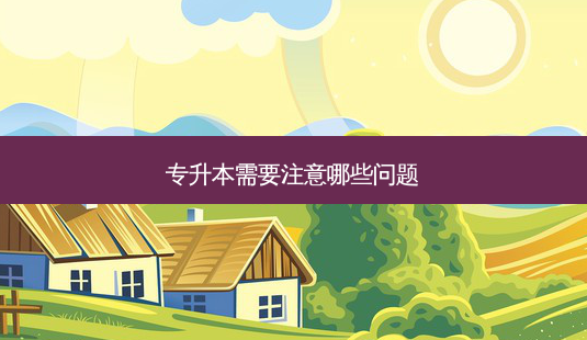 专升本需要注意哪些问题-第1张图片-天智网 专升本需要注意哪些问题-第1张图片-天智网