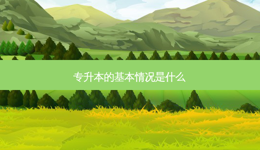 专升本的基本情况是什么-第1张图片-天智网 专升本的基本情况是什么-第1张图片-天智网