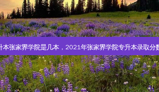 专升本张家界学院是几本,2021年张家界学院专升本录取分数线-第1张图片-天智网 专升本张家界学院是几本,2021年张家界学院专升本录取分数线-第1张图片-天智网