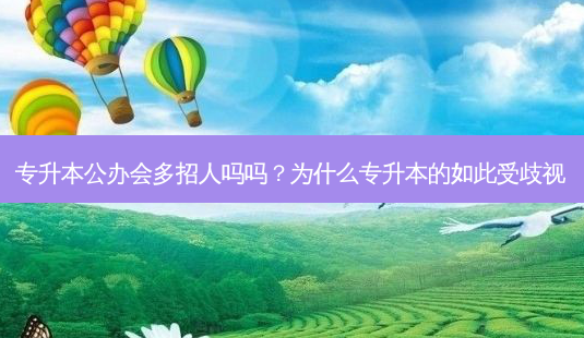 专升本公办会多招人吗吗?为什么专升本的如此受歧视-第1张图片-天智网 专升本公办会多招人吗吗?为什么专升本的如此受歧视-第1张图片-天智网