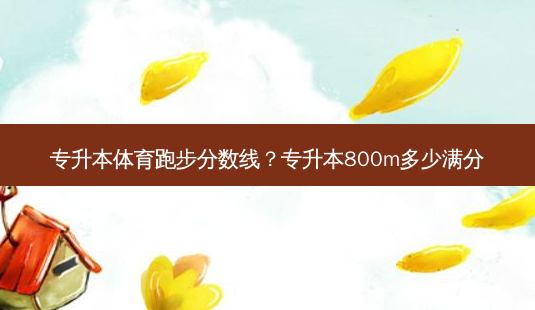 专升本体育跑步分数线?专升本800m多少满分-第1张图片-天智网 专升本体育跑步分数线?专升本800m多少满分-第1张图片-天智网