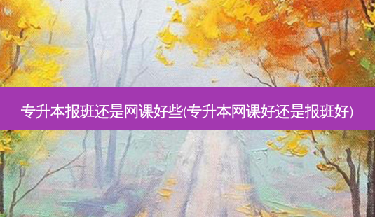 专升本报班还是网课好些(专升本网课好还是报班好)-第1张图片-天智网 专升本报班还是网课好些(专升本网课好还是报班好)-第1张图片-天智网