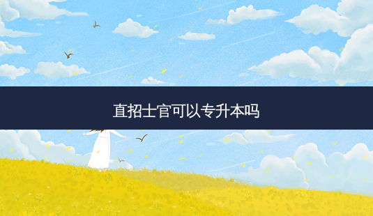直招士官可以专升本吗-第1张图片-天智网 直招士官可以专升本吗-第1张图片-天智网