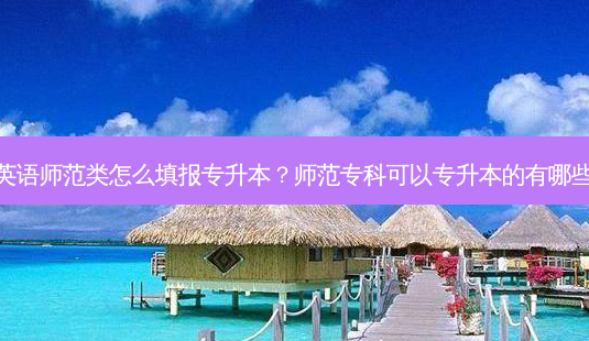 英语师范类怎么填报专升本?师范专科可以专升本的有哪些-第1张图片-天智网 英语师范类怎么填报专升本?师范专科可以专升本的有哪些-第1张图片-天智网