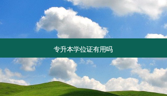 专升本学位证有用吗-第1张图片-天智网 专升本学位证有用吗-第1张图片-天智网