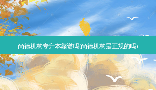 尚德机构专升本靠谱吗(尚德机构是正规的吗)-第1张图片-天智网 尚德机构专升本靠谱吗(尚德机构是正规的吗)-第1张图片-天智网