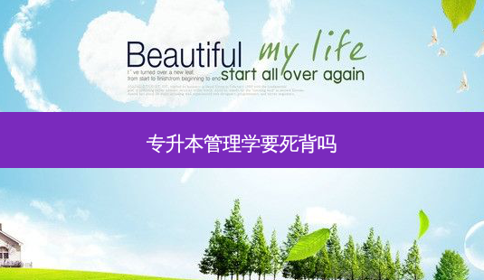 专升本管理学要死背吗-第1张图片-天智网 专升本管理学要死背吗-第1张图片-天智网
