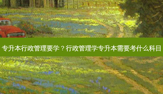 专升本行政管理要学?行政管理学专升本需要考什么科目-第1张图片-天智网 专升本行政管理要学?行政管理学专升本需要考什么科目-第1张图片-天智网