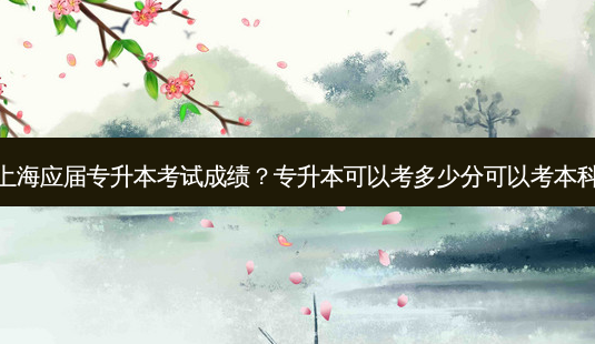 上海应届专升本考试成绩?专升本可以考多少分可以考本科-第1张图片-天智网 上海应届专升本考试成绩?专升本可以考多少分可以考本科-第1张图片-天智网