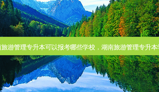 湖南旅游管理专升本可以报考哪些学校,湖南旅游管理专升本学校-第1张图片-天智网 湖南旅游管理专升本可以报考哪些学校,湖南旅游管理专升本学校-第1张图片-天智网