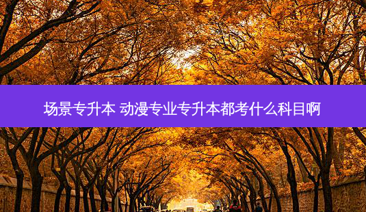 场景专升本 动漫专业专升本都考什么科目啊-第1张图片-天智网 场景专升本 动漫专业专升本都考什么科目啊-第1张图片-天智网