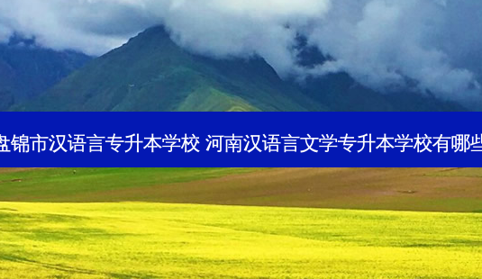盘锦市汉语言专升本学校 河南汉语言文学专升本学校有哪些-第1张图片-天智网 盘锦市汉语言专升本学校 河南汉语言文学专升本学校有哪些-第1张图片-天智网