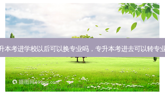 专升本考进学校以后可以换专业吗,专升本考进去可以转专业吗-第1张图片-天智网 专升本考进学校以后可以换专业吗,专升本考进去可以转专业吗-第1张图片-天智网
