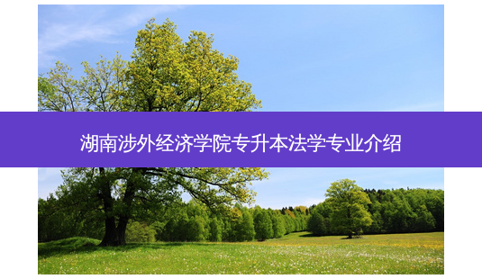 湖南涉外经济学院专升本法学专业介绍-第1张图片-天智网 湖南涉外经济学院专升本法学专业介绍-第1张图片-天智网