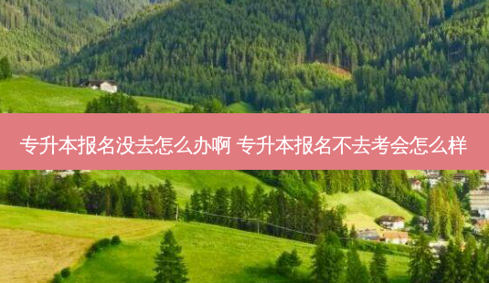 专升本报名没去怎么办啊 专升本报名不去考会怎么样-第1张图片-天智网 专升本报名没去怎么办啊 专升本报名不去考会怎么样-第1张图片-天智网