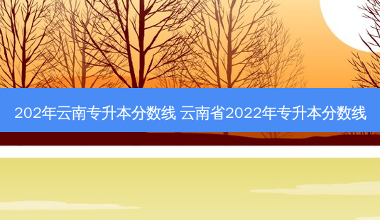 202年云南专升本分数线 云南省2022年专升本分数线-第1张图片-天智网 202年云南专升本分数线 云南省2022年专升本分数线-第1张图片-天智网