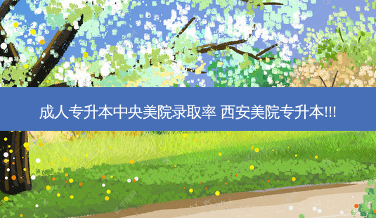 成人专升本中央美院录取率 西安美院专升本!!!-第1张图片-天智网 成人专升本中央美院录取率 西安美院专升本!!!-第1张图片-天智网