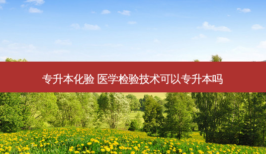 专升本化验 医学检验技术可以专升本吗-第1张图片-天智网 专升本化验 医学检验技术可以专升本吗-第1张图片-天智网
