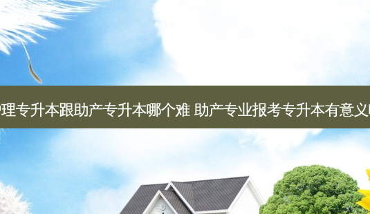 护理专升本跟助产专升本哪个难 助产专业报考专升本有意义吗-第1张图片-天智网 护理专升本跟助产专升本哪个难 助产专业报考专升本有意义吗-第1张图片-天智网