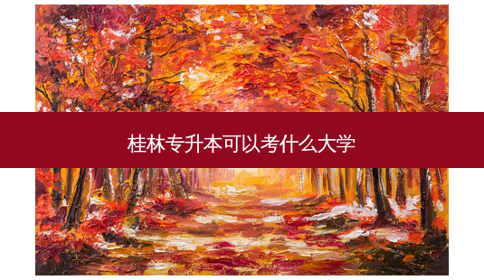 桂林专升本可以考什么大学-第1张图片-天智网 桂林专升本可以考什么大学-第1张图片-天智网