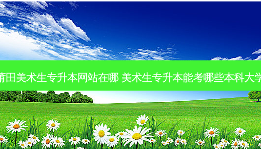 莆田美术生专升本网站在哪 美术生专升本能考哪些本科大学-第1张图片-天智网 莆田美术生专升本网站在哪 美术生专升本能考哪些本科大学-第1张图片-天智网