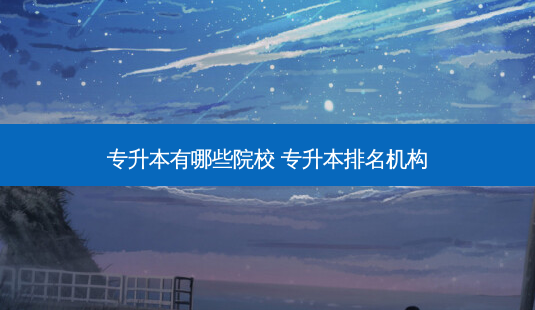 专升本有哪些院校 专升本排名机构-第1张图片-天智网 专升本有哪些院校 专升本排名机构-第1张图片-天智网