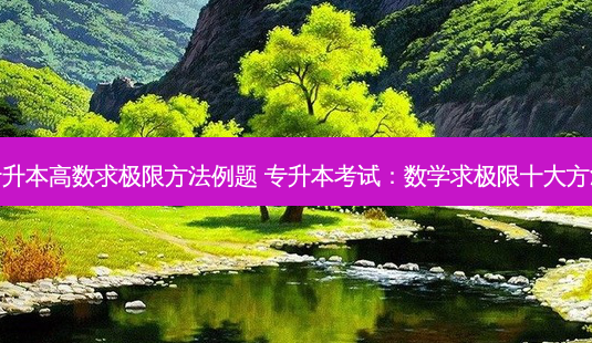 专升本高数求极限 *** 例题 专升本考试:数学求极限十大 *** -第1张图片-天智网 专升本高数求极限 *** 例题 专升本考试:数学求极限十大 *** -第1张图片-天智网