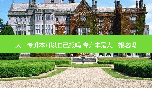 大一专升本可以自己报吗 专升本是大一报名吗-第1张图片-天智网 大一专升本可以自己报吗 专升本是大一报名吗-第1张图片-天智网