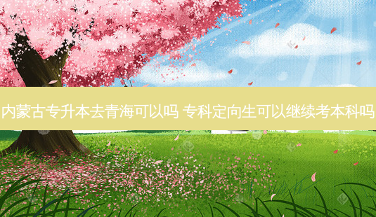 内蒙古专升本去青海可以吗 专科定向生可以继续考本科吗-第1张图片-天智网 内蒙古专升本去青海可以吗 专科定向生可以继续考本科吗-第1张图片-天智网