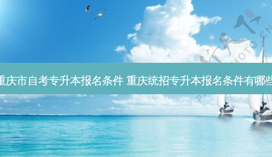 重庆市自考专升本报名条件 重庆统招专升本报名条件有哪些-第1张图片-天智网 重庆市自考专升本报名条件 重庆统招专升本报名条件有哪些-第1张图片-天智网