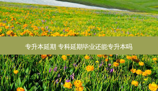 专升本延期 专科延期毕业还能专升本吗-第1张图片-天智网 专升本延期 专科延期毕业还能专升本吗-第1张图片-天智网
