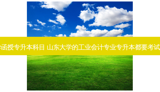 山东大学函授专升本科目 山东大学的工业会计专业专升本都要考试什么科目-第1张图片-天智网 山东大学函授专升本科目 山东大学的工业会计专业专升本都要考试什么科目-第1张图片-天智网
