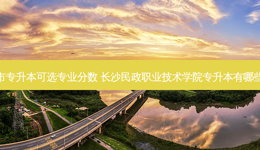 长沙市专升本可选专业分数 长沙民政职业技术学院专升本有哪些大学-第1张图片-天智网 长沙市专升本可选专业分数 长沙民政职业技术学院专升本有哪些大学-第1张图片-天智网