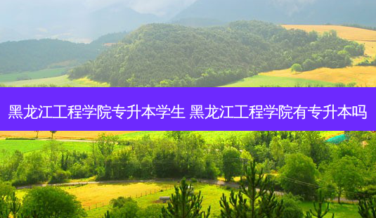 黑龙江工程学院专升本学生 黑龙江工程学院有专升本吗-第1张图片-天智网 黑龙江工程学院专升本学生 黑龙江工程学院有专升本吗-第1张图片-天智网