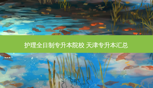 护理全日制专升本院校 天津专升本汇总-第1张图片-天智网 护理全日制专升本院校 天津专升本汇总-第1张图片-天智网