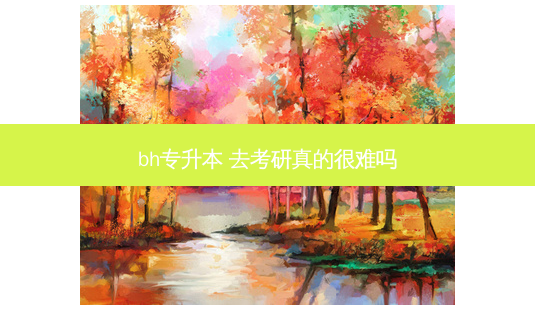bh专升本 去考研真的很难吗-第1张图片-天智网 bh专升本 去考研真的很难吗-第1张图片-天智网