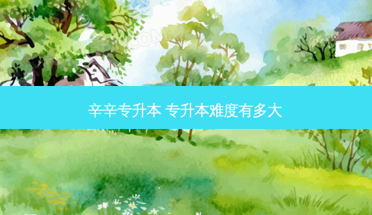 辛辛专升本 专升本难度有多大-第1张图片-天智网 辛辛专升本 专升本难度有多大-第1张图片-天智网