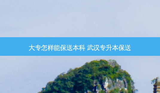 大专怎样能保送本科 武汉专升本保送-第1张图片-天智网 大专怎样能保送本科 武汉专升本保送-第1张图片-天智网