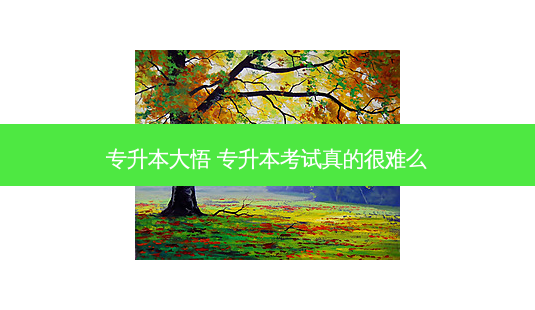 专升本大悟 专升本考试真的很难么-第1张图片-天智网 专升本大悟 专升本考试真的很难么-第1张图片-天智网