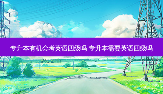 专升本有机会考英语四级吗 专升本需要英语四级吗-第1张图片-天智网 专升本有机会考英语四级吗 专升本需要英语四级吗-第1张图片-天智网