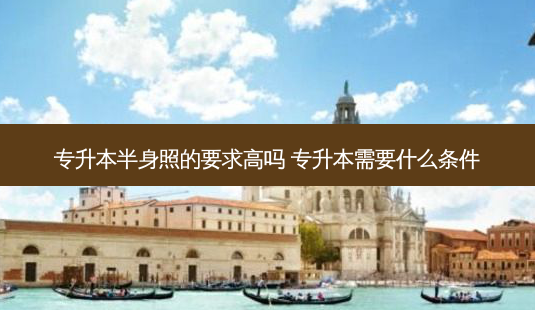 专升本半身照的要求高吗 专升本需要什么条件-第1张图片-天智网 专升本半身照的要求高吗 专升本需要什么条件-第1张图片-天智网